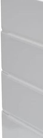 TRU RED Side‑Load Stackable Plastic Letter Tray, White – Desktop Paper Organizer for Office Files & Documents
