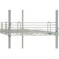 Nexel Wire Shelf Ledge, 54"W x 4"H, Silver Epoxy