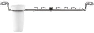 Kohler K-5473-CHR Multi-Purpose Over-The-Sink Drying Rack, Caddy with Kitchen Towel Bar Holder, Soaking Cup. Expandable 14.6" to 17.6", 17.625 x 5 x 5.25, Charcoal
