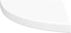 Floating Corner Shelf for Wall, White Honeycomb MDF Corner Shelves with Invisible Mounting, 13.8x13.8x1.5 Inch Display Shelf for Bathroom Bedroom Decor, Holds 11 lbs for Books Plants Photos