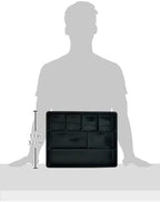Rubbermaid Extra Deep Desk Drawer Director Tray, Plastic, 11.875 x 15 x 2.5 Inches, Black (Pack of 2)