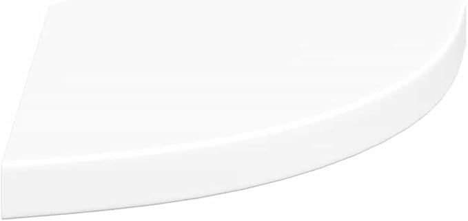 Floating Corner Shelf for Wall, White Honeycomb MDF Corner Shelves with Invisible Mounting, 13.8x13.8x1.5 Inch Display Shelf for Bathroom Bedroom Decor, Holds 11 lbs for Books Plants Photos
