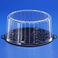 A1 Bakery Supplies 10-11inch Cake Double Layer Clear Cake Container Dome and Base Carry & Display Storage Box (4 Pack)