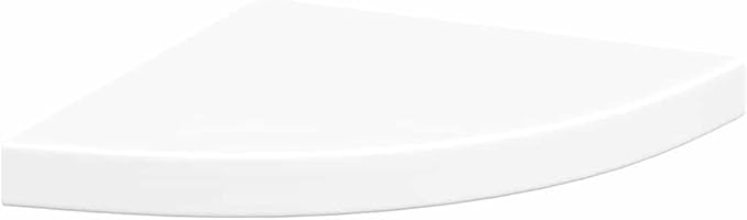 Floating Corner Shelf for Wall, White Honeycomb MDF Corner Shelves with Invisible Mounting, 13.8x13.8x1.5 Inch Display Shelf for Bathroom Bedroom Decor, Holds 11 lbs for Books Plants Photos