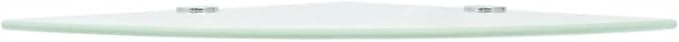 Corner Shelf Floating Wall Mount 9.8 x 9.8 Inch White Tempered Glass Triangular Storage Rack for Bathroom Kitchen Living Room Display