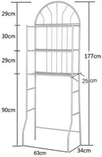 MOCHAG Over The Toilet Storage Shelf, 3-tier Over Toilet Bathroom Organizer Rack, 66lbs Load Capacity, Freestanding Space Saver Bathroom Storage Shelves for Home Bathroom Laundry, 24.8*13.4*69.7in