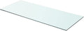Shelf Panel,Bathroom Shelves,Decor Shelf,Display Shelf,Cloud Shelf,Shelves for Bedroom,Square Wall Shelf,for Bathroom, Living Room, Bedroom, Kitchen, Glass Clear 27.6"x11.8"