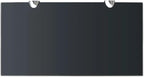 Glass Shelves Set of 2, Floating Shelves for Bathroom, 15.7 Inch Tempered Safety Glass 3/10 Inch Thick, Zinc Alloy Clip Bracket, Storage Shelves for Bathroom, Living Room and Hallway Black