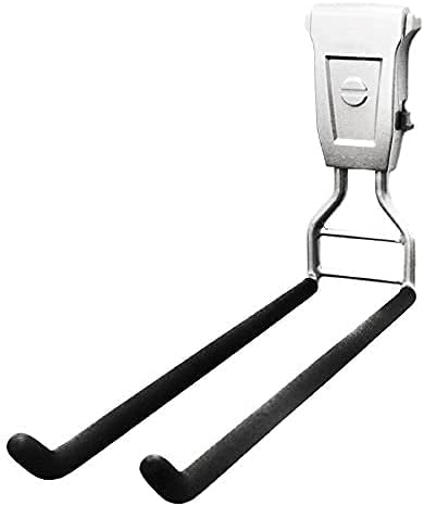 SafeRacks Wall Mounted Ski/Snowboard Rack - Includes 5 Storage Hooks