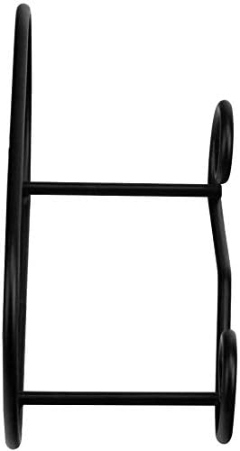 LIONWEI LIONWELI Wall Mount Plate Display Stands - 2 Pack Black Iron Easel Holders - Vertical Wall Hangers for Decorative Plates, Picture Frames, Art