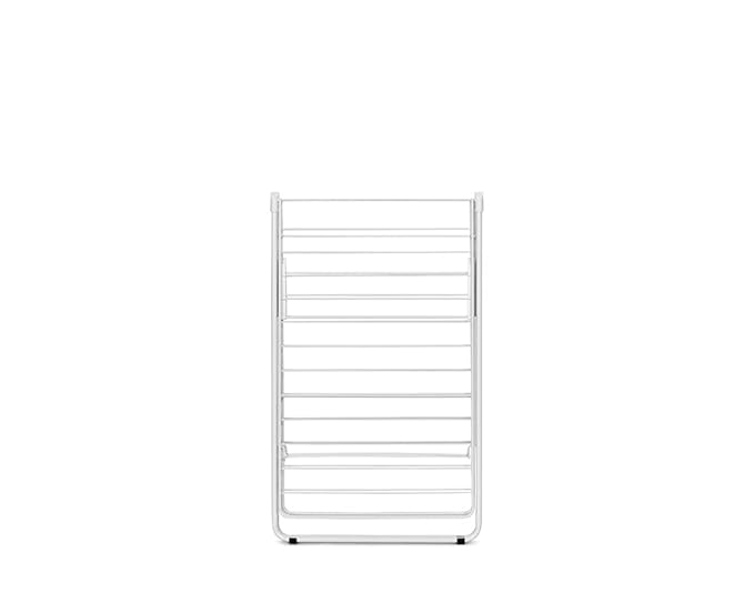 Brabantia HangOn Clothes Drying Rack | 82ft (25m) | White | Large Indoor Clothes Airer Laundry Stand with 2 Fold-Out Wings & Hanger Hooks, Folds Flat | Fits 2 Full Loads