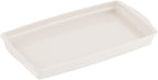 mDesign Plastic Storage Organizer Tray for Bathroom Vanity Countertops, Closets, Dressers - Holder for Guest Hand Towels, Watches, Earrings, Makeup Brushes, Reading Glasses, Perfume - Cream/Beige