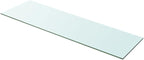 Shelf Panel Glass,Bathroom Shelves,Decor Shelf,Display Shelf,Cloud Shelf,Shelves for Bedroom,Square Wall Shelf,for Bathroom, Living Room, Bedroom, Kitchen, Clear 39.4"x11.8"