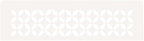 Schluter Rectangular Shelf for Prefabricated Kerdi Board SN/-SNLT Niches - 4mm Thick, Floral Design, Aluminum Material, Matte White Finish - SNS1D5MBW