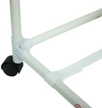 3 Bag Mesh Rolling Laundry Sorter Cart, Soft Silver –Detachable Net Bag, Tool-free Assembly