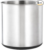 OKT Kitchen Utensil Holder,7.2″Large Stainless Steel Utensil Crock with Non Slip sillicone Bottom Design