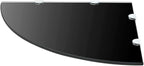 Corner Shelves for Wall 2 Pack, Black Tempered Glass Floating Shelves with Chrome Supports, 17.7x17.7 Inch Heavy Duty Bathroom Kitchen Corner Shelf Set, Easy Install Mounting Hardware Included