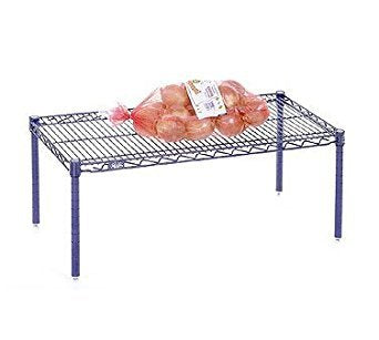 Nexel Commerical Wire Shelf Platform Dunnage Storage Rack, 21" x 30" x 14", Chrome