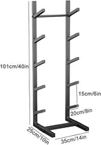 Snowboard Storage Rack,Floor-Standing ski Storage Rack, Home Gym Storage Rack, Sample Board Display Rack, Exercise mat Storage Rack (Black 35x25x101 cm/14x10x40 in)