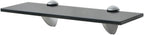 Floating Shelves 2 pcs,Bathroom Shelves,Decor Shelf,Display Shelf,Cloud Shelf,Square Wall Shelf,Easy to Assemble,for Bathroom, Living Room, Bedroom, Kitchen,Glass 11.8"x3.9" 0.3"