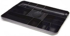 1InTheOffice Desk Drawer Organizer Tray, 13-Compartment Office Desk Drawer Organizer Black