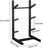 Snowboard Storage Rack,Floor-Standing ski Storage Rack, Home Gym Storage Rack, Sample Board Display Rack, Exercise mat Storage Rack (Black 25x25x51 cm/10x10x20 in)