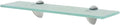 Floating Shelf,Bathroom Shelves,Decor Shelf,Display Shelf,Cloud Shelf,Square Wall Shelf,Easy to Assemble,for Bathroom, Living Room, Bedroom, Kitchen, Glass 15.7"x3.9" 0.3"