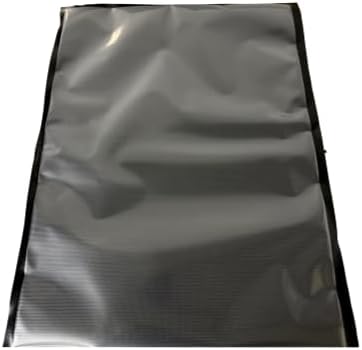 Large Clear and black vacuum sealer bags, 15 x 20, 3.5 mil, Airtight and Smell Resistant, for Shipping, Bulk Storing, Sous Vide Cooking, Freezing, or Long-Term Food Storage, 100 Count