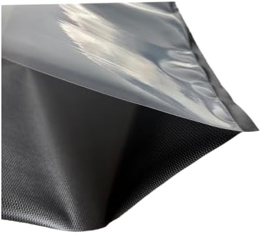 Large Clear and black vacuum sealer bags, 15 x 20, 3.5 mil, Airtight and Smell Resistant, for Shipping, Bulk Storing, Sous Vide Cooking, Freezing, or Long-Term Food Storage, 100 Count