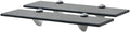 Floating Shelves 2 pcs,Bathroom Shelves,Decor Shelf,Display Shelf,Cloud Shelf,Square Wall Shelf,Easy to Assemble,for Bathroom, Living Room, Bedroom, Kitchen,Glass 15.7"x3.9" 0.3"