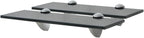 Floating Shelves 2 pcs,Bathroom Shelves,Decor Shelf,Display Shelf,Cloud Shelf,Square Wall Shelf,Easy to Assemble,for Bathroom, Living Room, Bedroom, Kitchen,Glass 11.8"x3.9" 0.3"