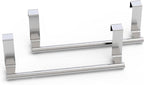Towel Rack for Cabinet, Strong Steel Kitchen Over Cabinet Towel Bar Holder, 9" Wide - 2 Pack