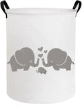 ESSME Baby Laundry Basket,Elephant Hamper，Baby Hamper For Nursery for Kids, Elephant Nursery Decor,Gift Baskets,Home Organizer (Love Elephant)