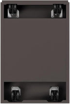 Pemberly Row 2-Drawer Metal Mobile Filing Cabinet, 27.75" H x 15" W x 19.88" D, Espresso Finish, Commercial Grade, Locking Letter File Drawers, Hidden Casters, Office Storage Solution