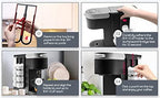 2Pcs Coffee Pod Holder for Keurig K-Cup, Side Mount Storage Organizer, Wall Mount Design, Space Saving K cup holder, Perfect for Counters Small Space(2 Packs/for 16 K Cups)