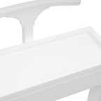 Valet Stand, Wood Suit Rack for Man and Women Freestanding Clothing Suit Stand with Drawer Top Tray Trouser Holder 22 lbs Capacity Coat Stand for Entryway Office Living Room (White)