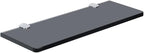 SAYAYO Floating Glass Shelves for Bathroom, 15 x 5 Inch Chrome Tempered Glass Shelf for Wall 1 Pack, Black