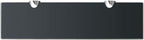 Floating Shelf Set of 2, 15.7-inch Matte Black Tempered Glass Wall Shelves, Modern Minimalist Display Shelves for Living Room, Bedroom, Bathroom, Heavy Duty 22 lbs Capacity