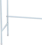 Home Basics 2 Tier Over The Toilet Bathroom Space Saver, Metal Bathroom Shelf Storage Unit, Anti-rust, White