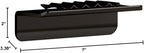 KOHLER K-97621-ABZ Choreograph Floating Shower Shelf, Anodized Dark Bronze, 7"