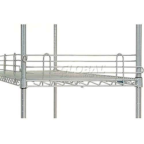 Nexel Wire Shelf Ledge, 54"W x 4"H, Silver Epoxy