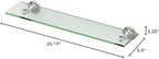 Gatco 4126 Tavern Glass Shelf, Polished Nickel