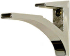 Clear Floating Glass Shelf 10" X 27" in Black