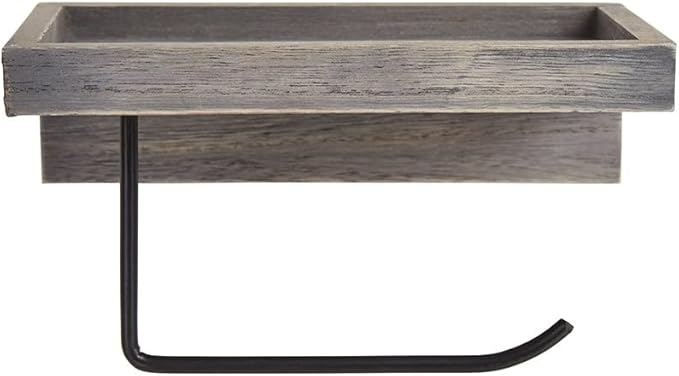 Farmhouse Bathroom Collection - Toilet Tissue Holder Gray