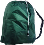 Laundry Bag with Strap for Travel, Drawstring, Lock Closure, Grommets, Color: Green, Small Size: 22x28