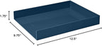 Poppin Stackable Front Loading Letter Tray, Blue, Rectangular