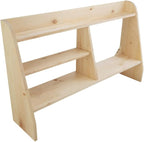 Renovators Supply Manufacturing Computer Shelves Unfinished Pine Wood Shelf Kit