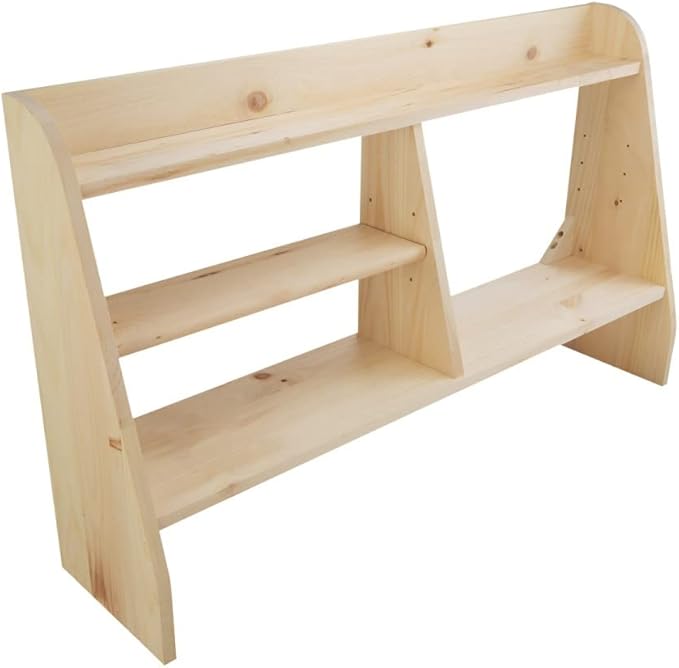 Renovators Supply Manufacturing Computer Shelves Unfinished Pine Wood Shelf Kit