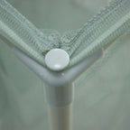 3 Bag Mesh Rolling Laundry Sorter Cart, Soft Silver –Detachable Net Bag, Tool-free Assembly