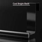 Towel Rack for Cabinet, Strong Steel Kitchen Over Cabinet Towel Bar Holder, 9" Wide - 2 Pack - Black